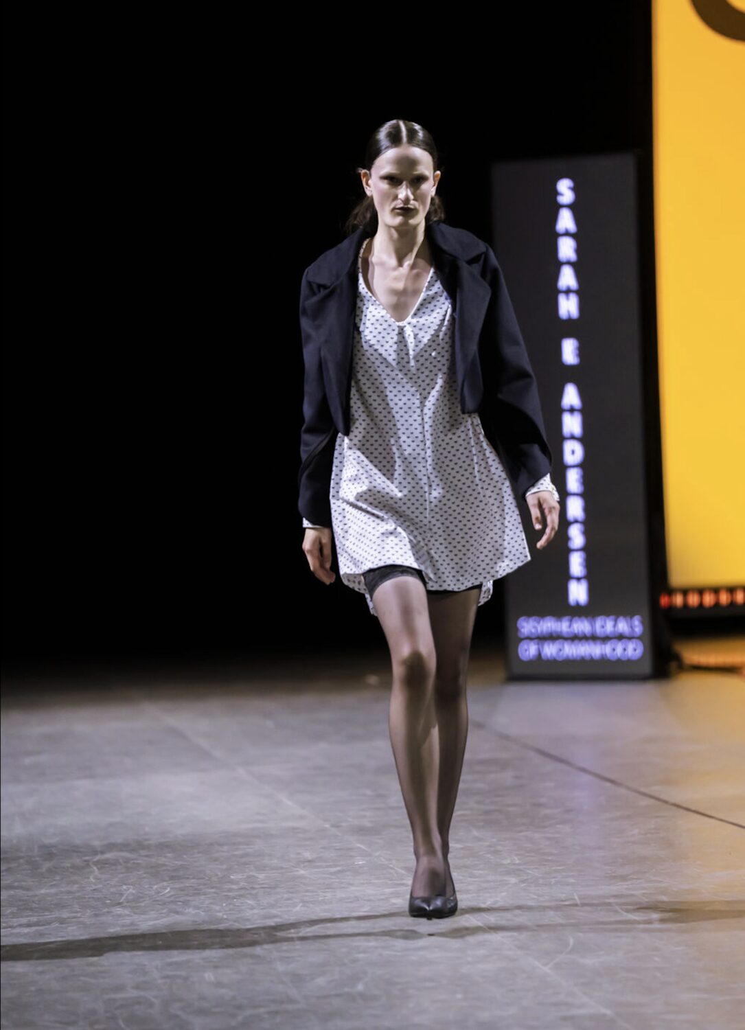 Sisyphean Ideals of Womanhood, navy jacket look